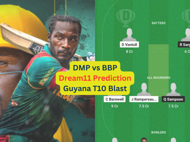 DMP vs BBP Dream11 Prediction in Hindi, Match 8, प्लेइंग इलेवन, पिच रिपोर्ट, Dream11 Team, इंजरी अपडेट – Guyana T10 Blast, 2024