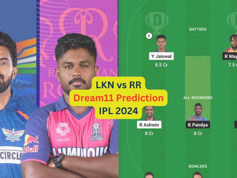 LKN vs RR Dream11 Prediction in Hindi, Match 44, प्लेइंग इलेवन, पिच रिपोर्ट, Dream11 Team, इंजरी अपडेट – IPL 2024