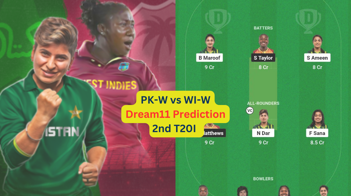 PK-W vs WI-W Dream11 Prediction in Hindi, 2nd T20I, प्लेइंग इलेवन, पिच रिपोर्ट, Dream11 Team, इंजरी अपडेट – West Indies Women tour of Pakistan
