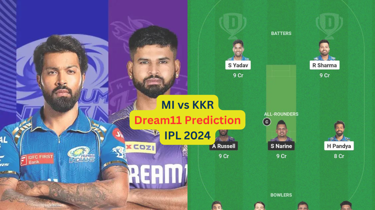 MI vs KKR Dream11 Prediction in Hindi, Match 51, प्लेइंग इलेवन, पिच रिपोर्ट, Dream11 Team, इंजरी अपडेट – IPL 2024