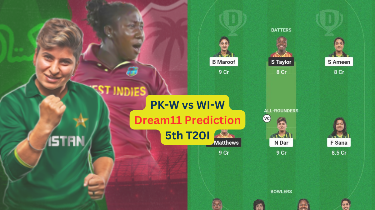 PK-W vs WI-W 5th T20I