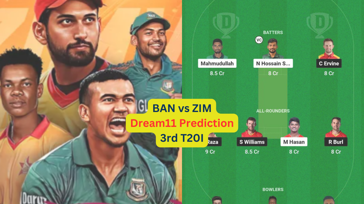 BAN vs ZIM Dream11 Team