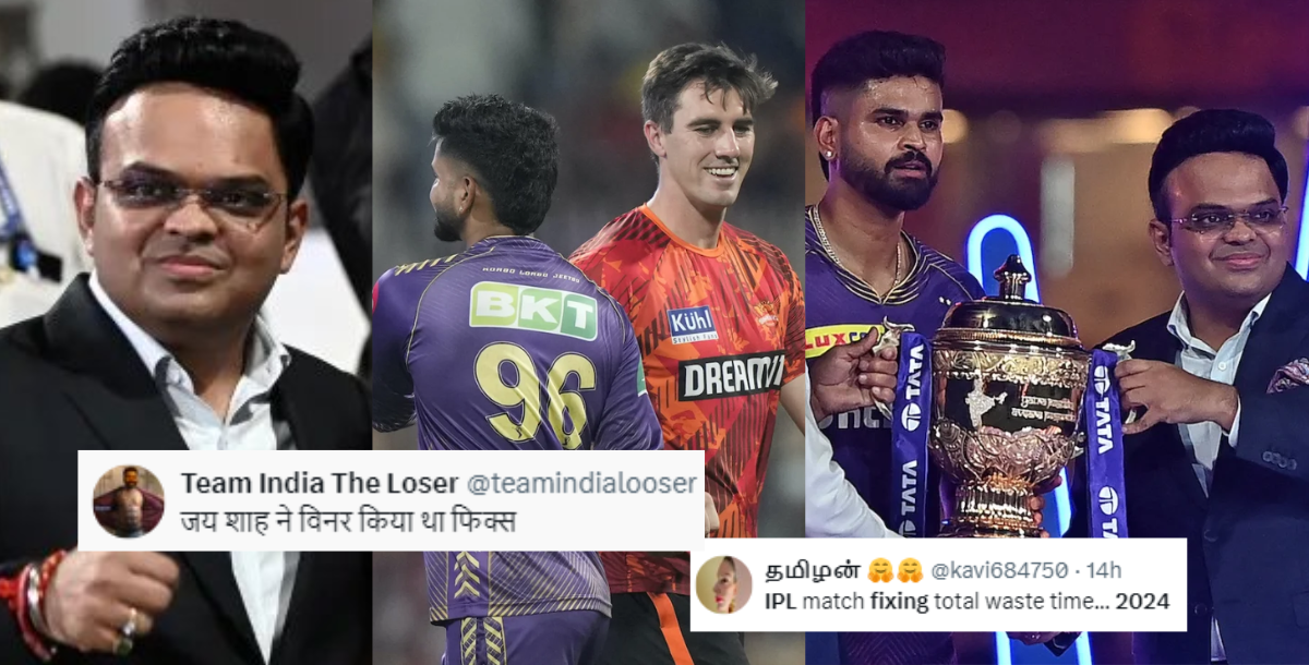 kkr won the final match of ipl-2024 fans accused BCCI of fixing