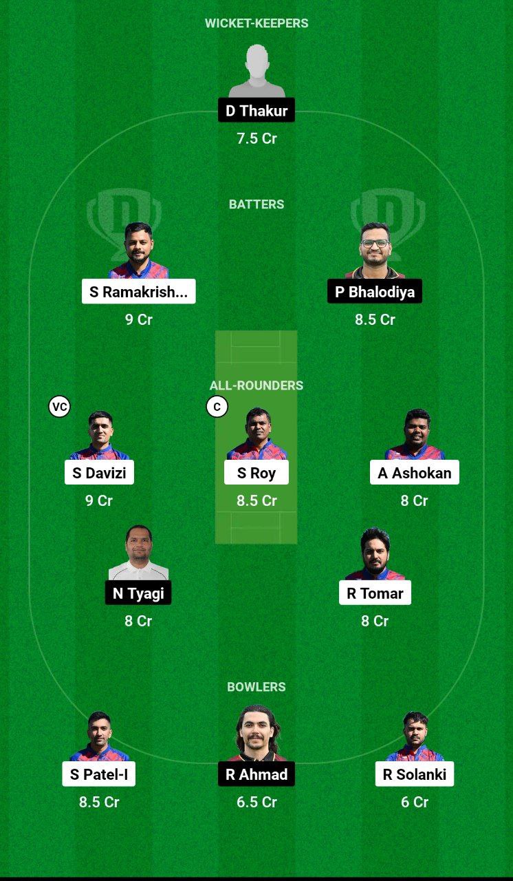 PCC vs SPT Dream11 Team