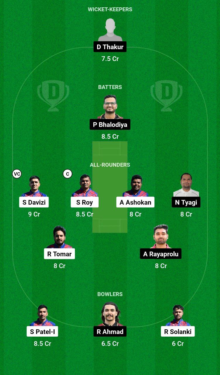 PCC vs SPT Dream11 Team