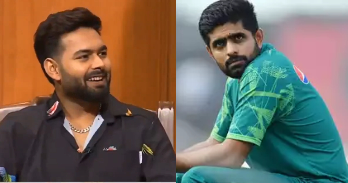 video ahead ind vs pak match rishabh pant said in the tv show aapki adalat tel lagao dabar ka wicket lo babar ka