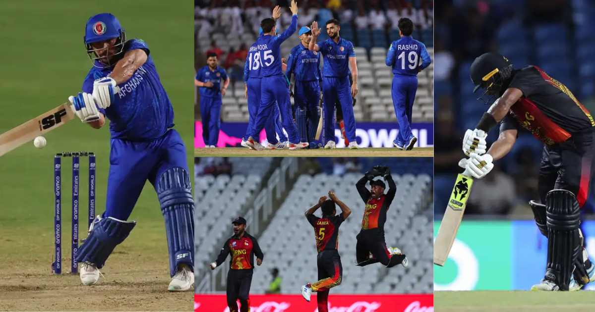afghanistan won by 7 wickets against papua new guinea in AFG vs PNG match t20 World cup 2024 AFG vs PNG