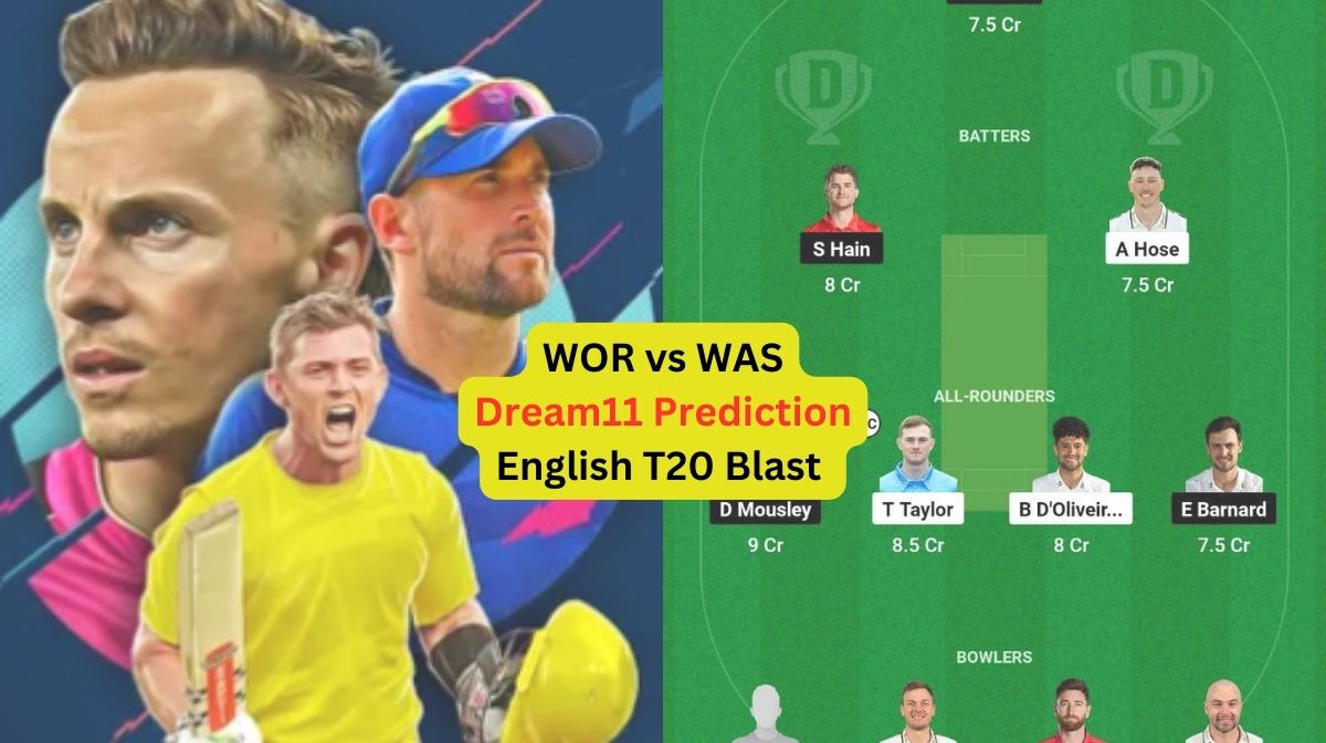 WOR vs WAS Dream11 Prediction in Hindi