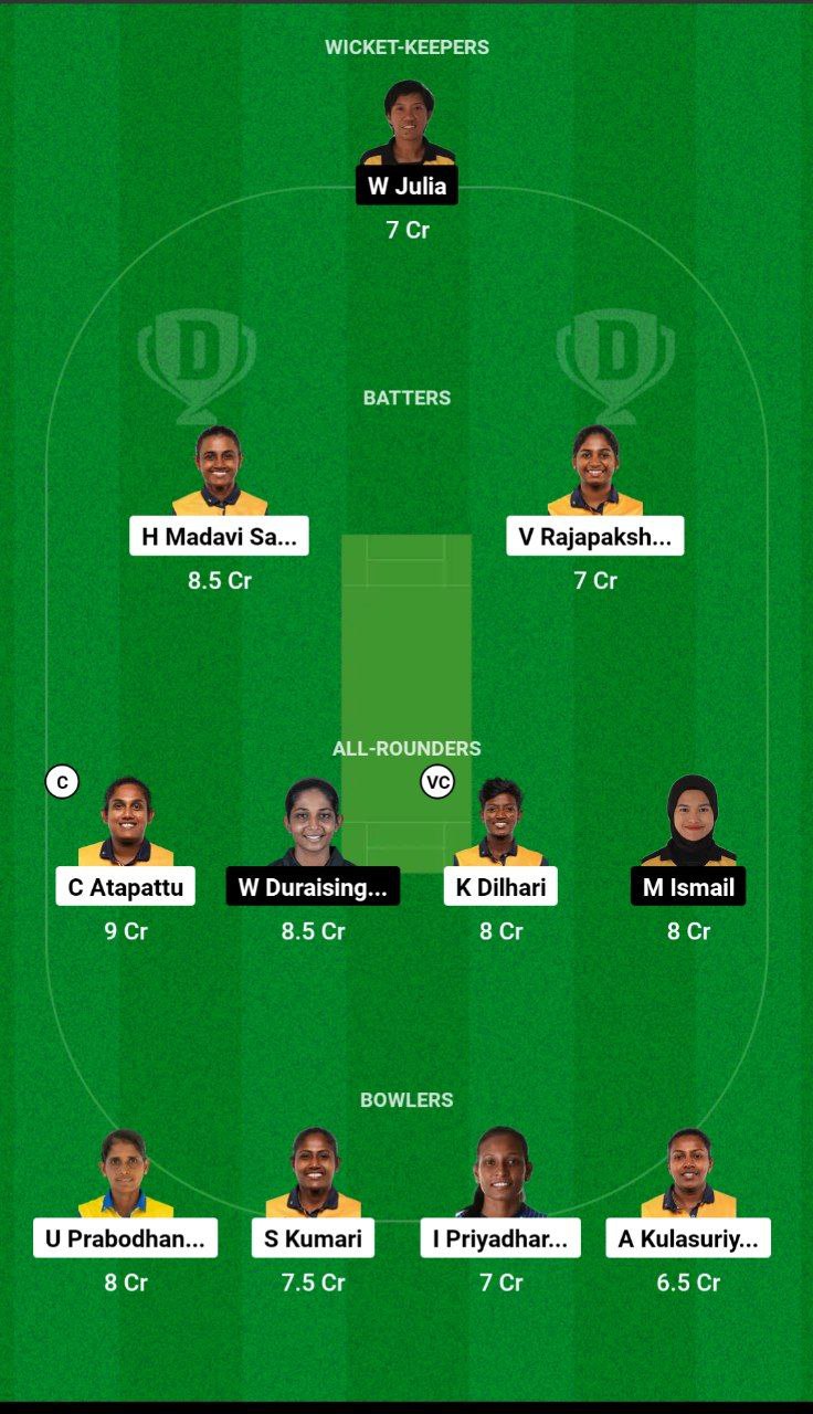 SL-W vs ML-W Dream11 Team