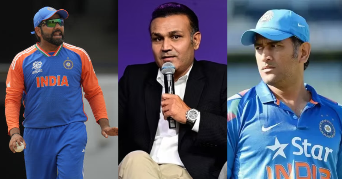 Virender Sehwag called MS Dhoni a bigger captain than Rohit Sharma