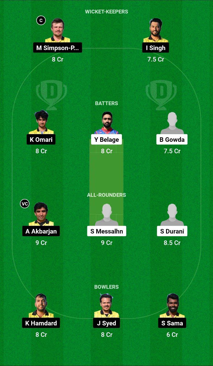 GCA vs VCC Dream11 Prediction