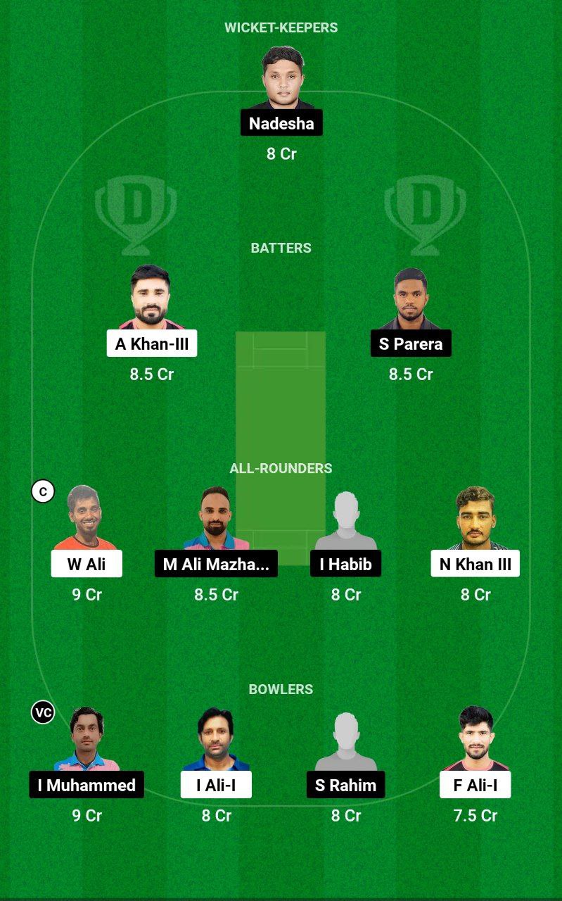 RC vs IAI Dream11 Prediction