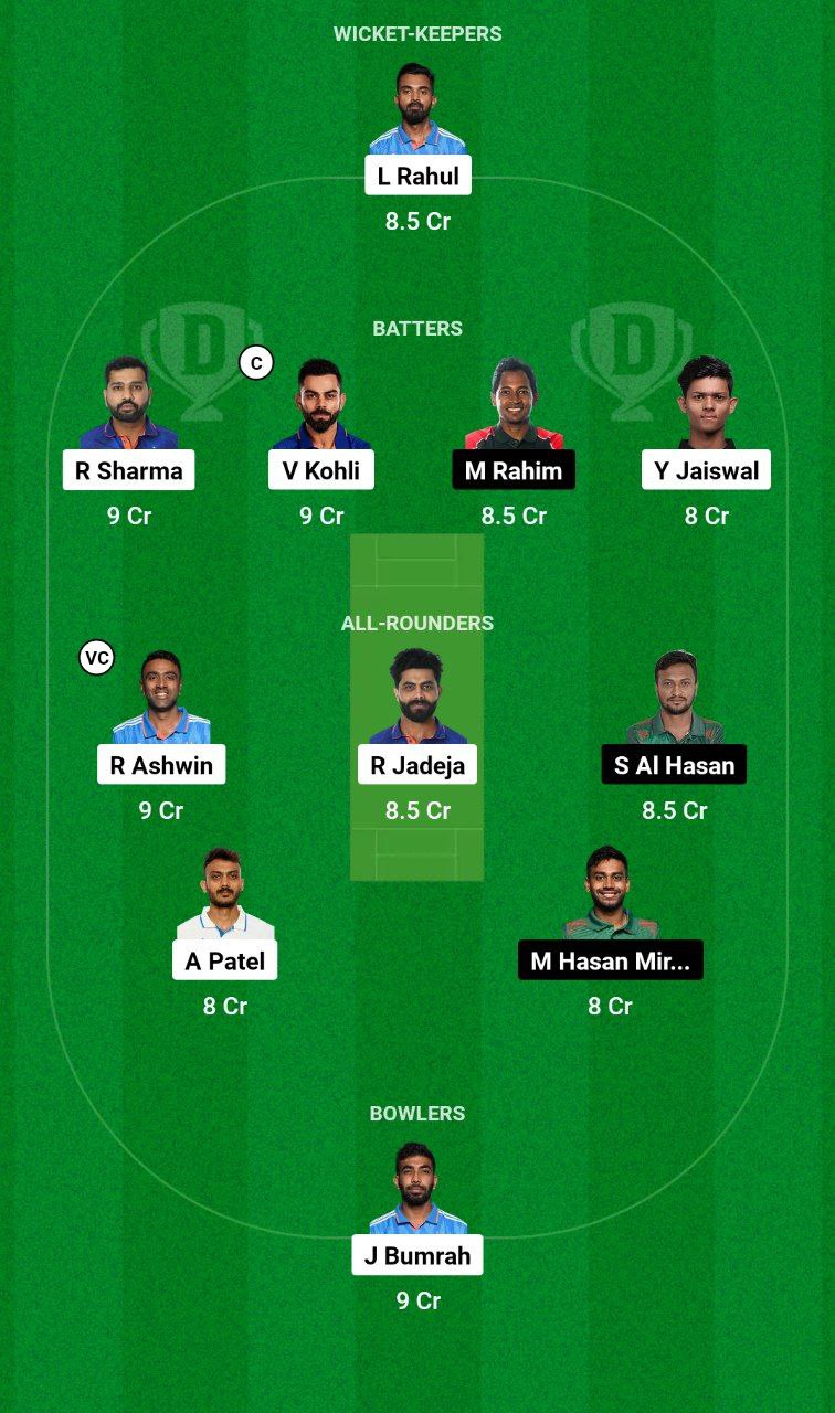 IND vs BAN Dream11 Prediction