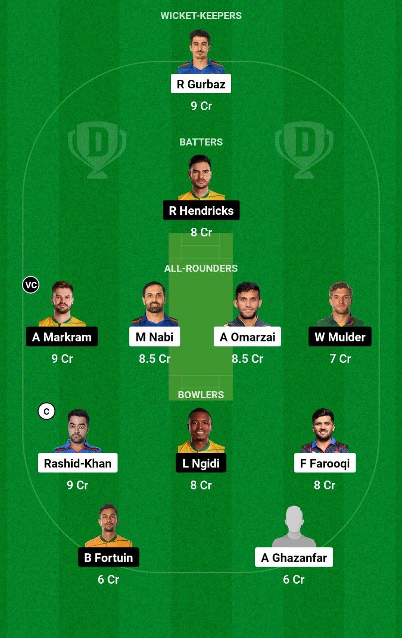 AFG vs SA Dream11 Prediction