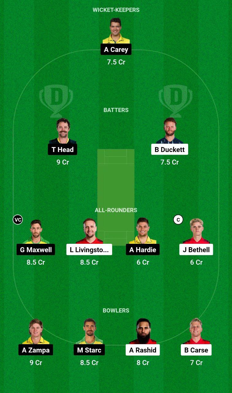 ENG vs AUS Dream11 Prediction