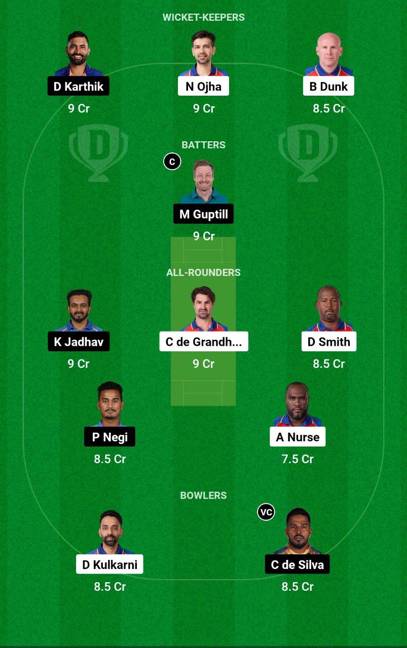 IC vs SSS Dream11 Prediction in Hindi, Match 5, प्लेइंग इलेवन, पिच रिपोर्ट, Dream11 Team – Legends League Cricket, 2024