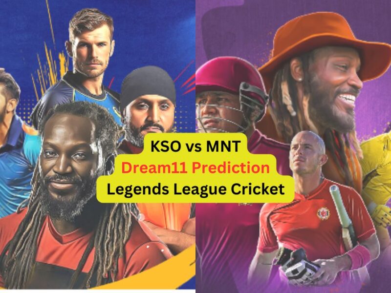 KSO vs MNT Dream11 Prediction in Hindi, Match 1 प्लेइंग इलेवन, पिच रिपोर्ट, Dream11 Team – Legends League Cricket, 2024